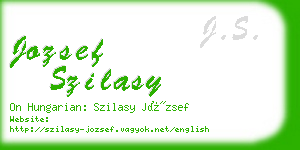 jozsef szilasy business card